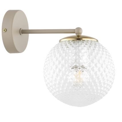 Brilagi - Wandlamp STELLA 1xE27/60W/230V beige/goudkleurig