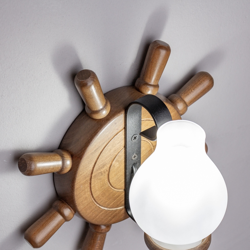 Brilagi - Wandlamp TIMONA 1xE14/40W/230V beuken/walnoot