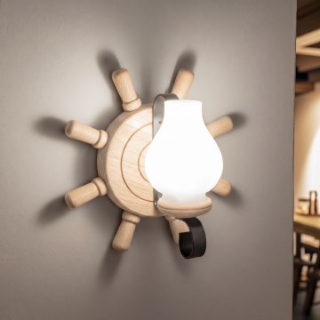 Brilagi - Wandlamp TIMONA 1xE14/40W/230V eiken