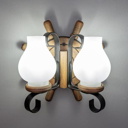 Brilagi - Wandlamp TIMONA 2xE14/40W/230V beuken