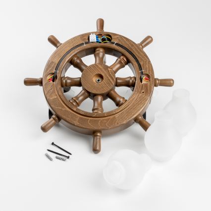 Brilagi - Wandlamp TIMONA 3xE14/40W/230V beuken/walnoot