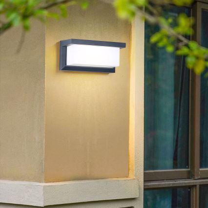 Brilagi - Wandlamp voor buiten BRICKY 1xE27/60W/230V antraciet IP54