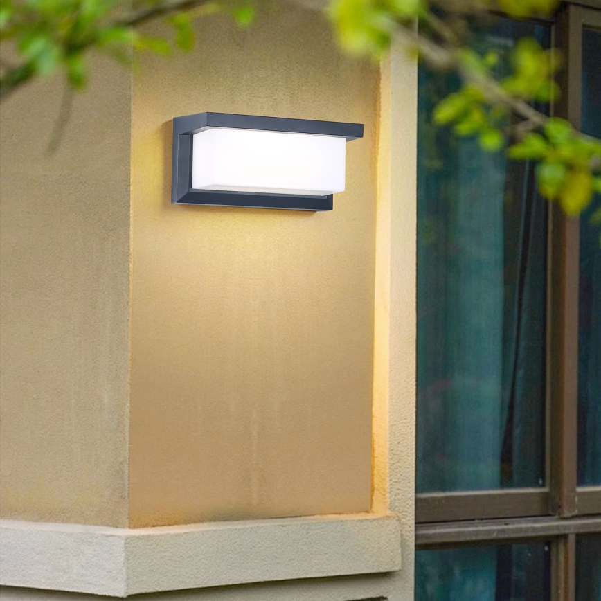 Brilagi - Wandlamp voor buiten BRICKY 1xE27/60W/230V antraciet IP54