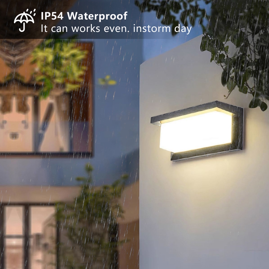 Brilagi - Wandlamp voor buiten BRICKY 1xE27/60W/230V antraciet IP54