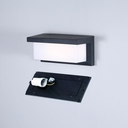 Brilagi - Wandlamp voor buiten BRICKY 1xE27/60W/230V antraciet IP54