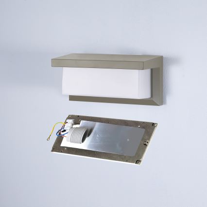Brilagi - Wandlamp voor buiten BRICKY 1xE27/60W/230V grijs IP54