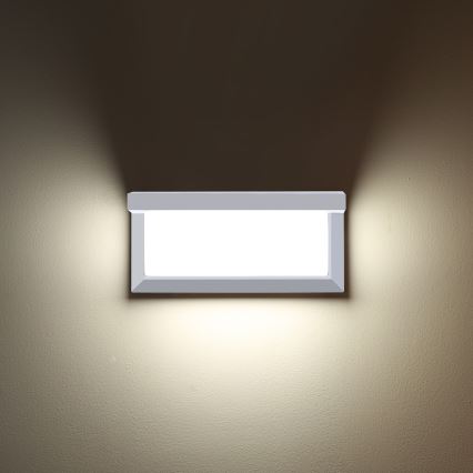 Brilagi - Wandlamp voor buiten BRICKY 1xE27/60W/230V wit IP54