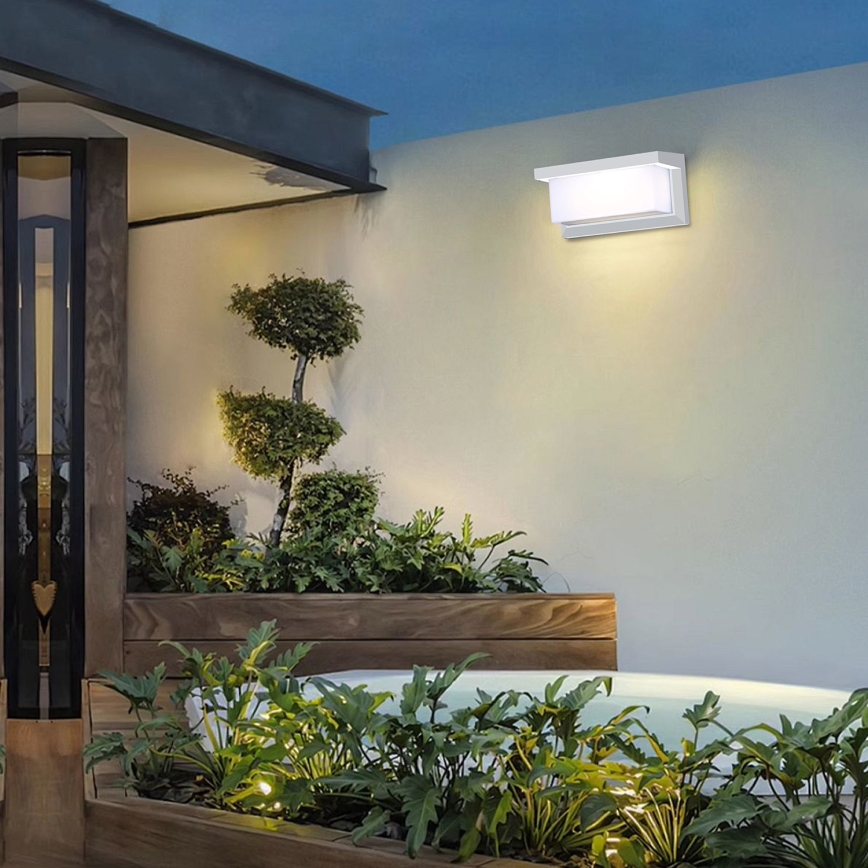 Brilagi - Wandlamp voor buiten BRICKY 1xE27/60W/230V wit IP54