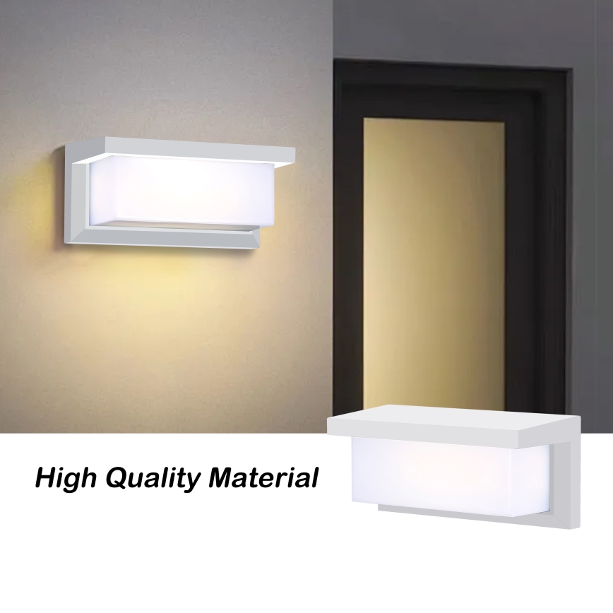 Brilagi - Wandlamp voor buiten BRICKY 1xE27/60W/230V wit IP54