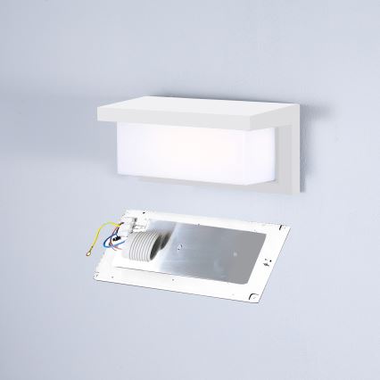 Brilagi - Wandlamp voor buiten BRICKY 1xE27/60W/230V wit IP54