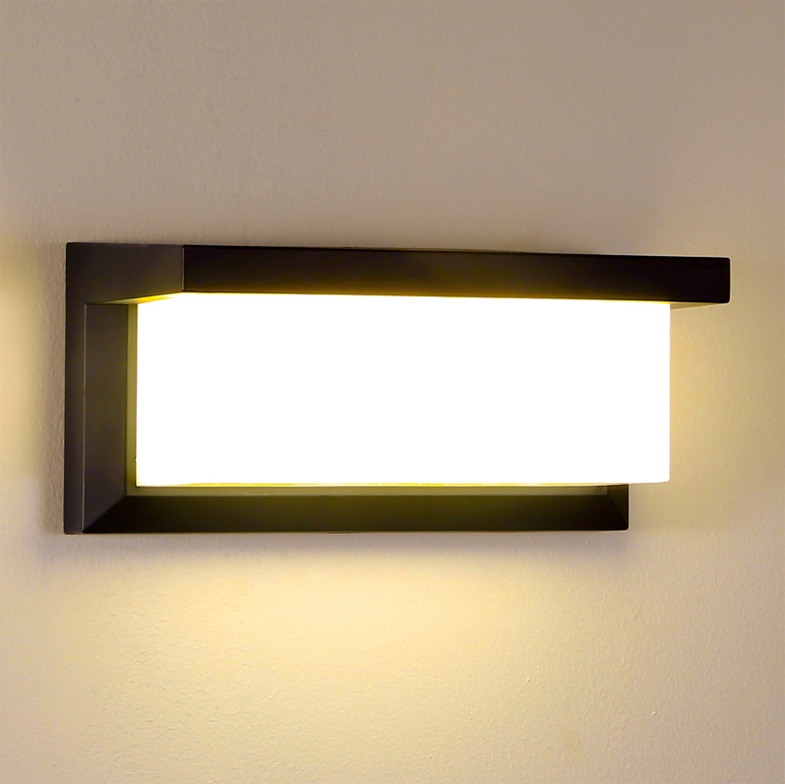 Brilagi - Wandlamp voor buiten BRICKY 1xE27/60W/230V zwart IP54