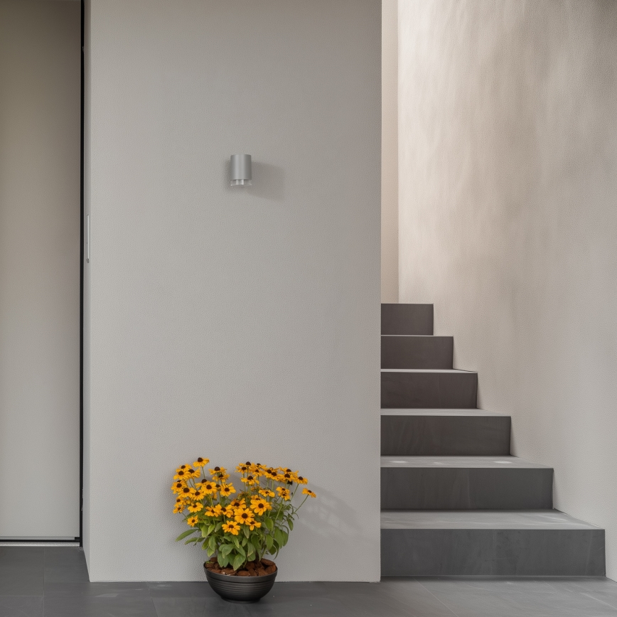 Brilagi - Wandlamp voor buiten MATERA 1xGU10/30W/230V grijs IP54