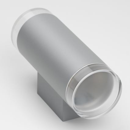 Brilagi - Wandlamp voor buiten MATERA 2xGU10/30W/230V grijs IP54