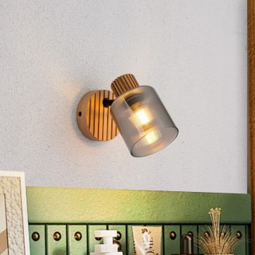 Brilagi - Wandspot HYGGE 1xE14/15W/230V rubberhout/gerookt