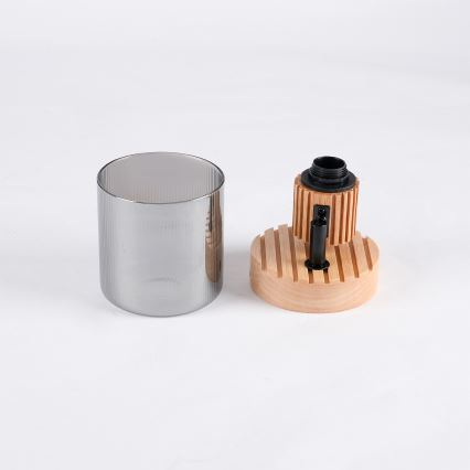 Brilagi - Wandspot HYGGE 1xE14/15W/230V rubberhout/gerookt