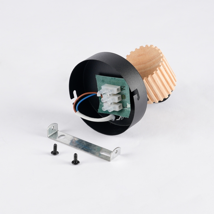 Brilagi - Wandspot ODENSE 1xE14/10W/230V rubberhout/zwart