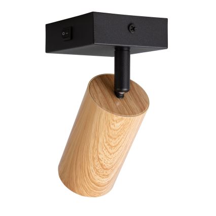 Brilagi - Wandspot SELE 1xGU10/30W/230V zwart/eiken decor