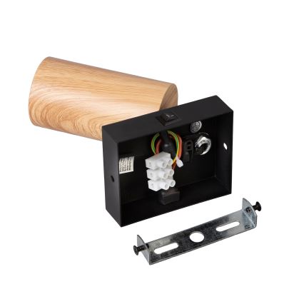 Brilagi - Wandspot SELE 1xGU10/30W/230V zwart/eiken decor