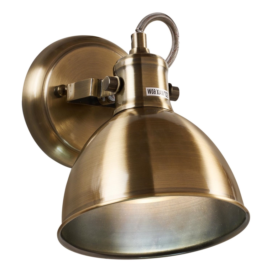 Brilagi - Wandspot TECHNO 1xE27/60W/230V brons