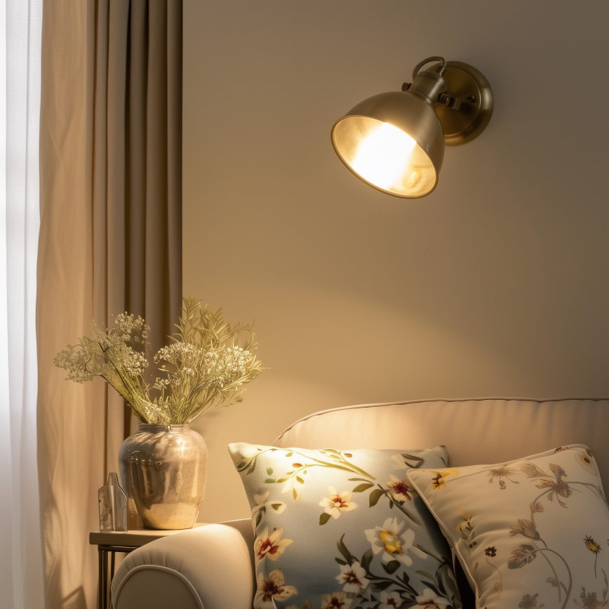 Brilagi - Wandspot TECHNO 1xE27/60W/230V brons