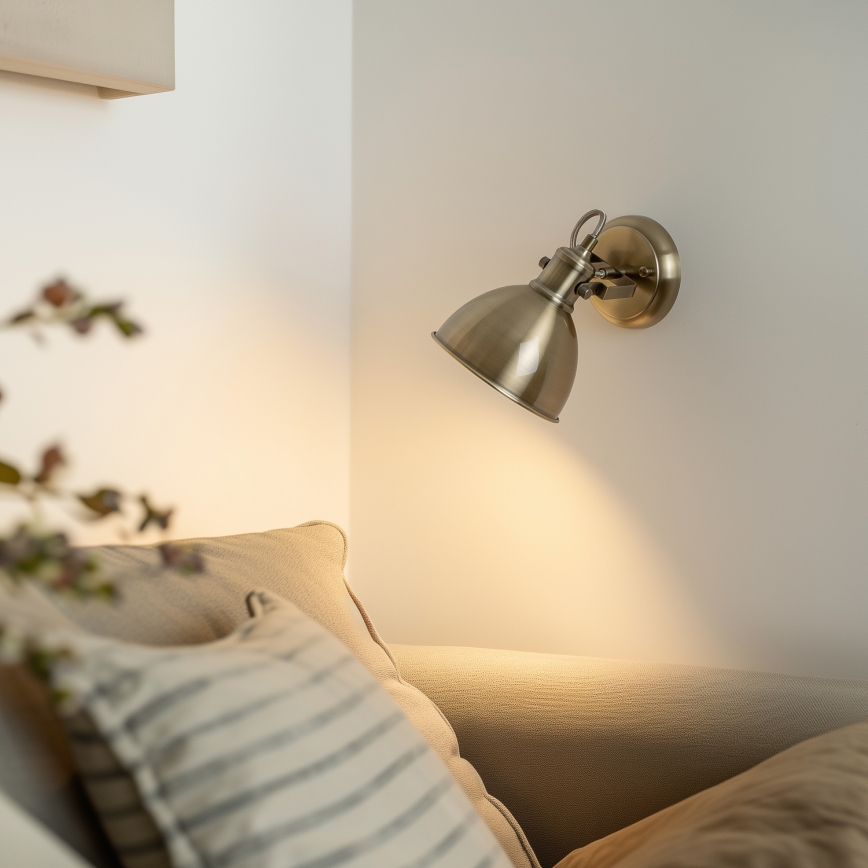 Brilagi - Wandspot TECHNO 1xE27/60W/230V brons