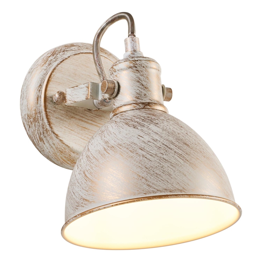 Brilagi - Wandspot TECHNO 1xE27/60W/230V crème/patina