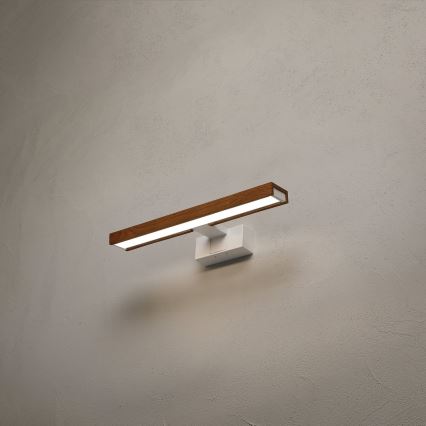 Brilagi - LED badkamerspiegelverlichting 3-in-1 WOODY MIRROR LED/8W/230V 40 cm IP44 wit/eik kers