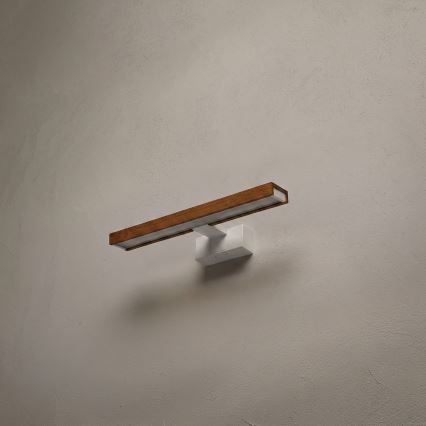 Brilagi - LED badkamerspiegelverlichting 3-in-1 WOODY MIRROR LED/8W/230V 40 cm IP44 wit/eik kers