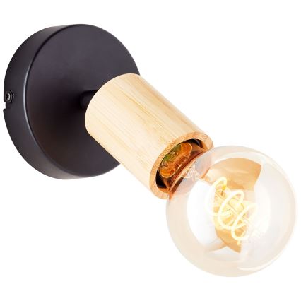 Brilliant - Applique murale à spot 1xE27/28W/230V bambou