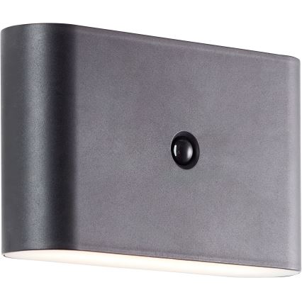 Brilliant - Applique murale extérieure rechargeable avec détecteur XINO LED/3W/5V 3600 mAh IP44 noir