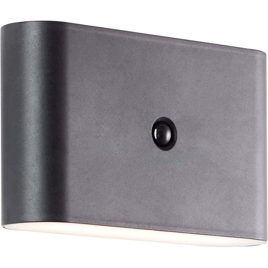 Brilliant - Applique murale extérieure rechargeable avec détecteur XINO LED/3W/5V 3600 mAh IP44 noir