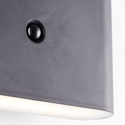 Brilliant - Applique murale extérieure rechargeable avec détecteur XINO LED/3W/5V 3600 mAh IP44 noir