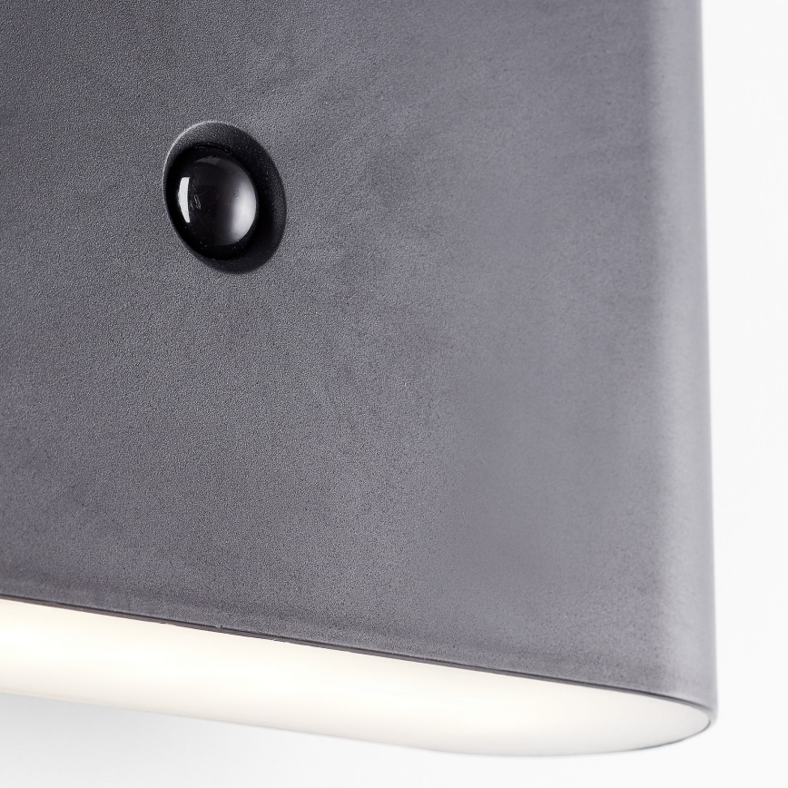 Brilliant - Applique murale extérieure rechargeable avec détecteur XINO LED/3W/5V 3600 mAh IP44 noir