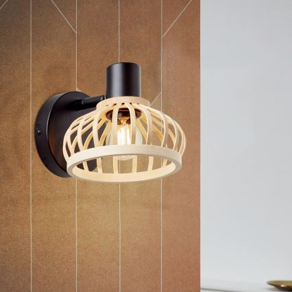 Brilliant - Applique murale NORAH 1xE14/28W/230V bambou