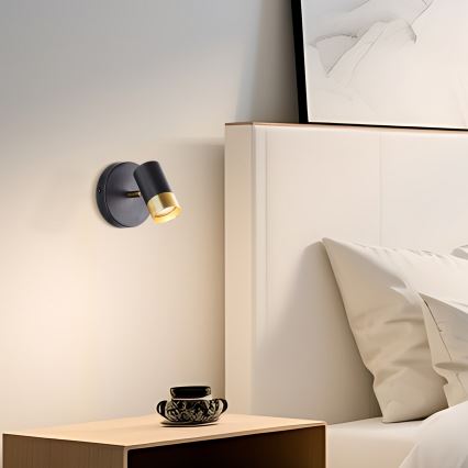 Brilliant - Applique murale spot LED VIGOLO 1xGU10/5W/230V noir/doré