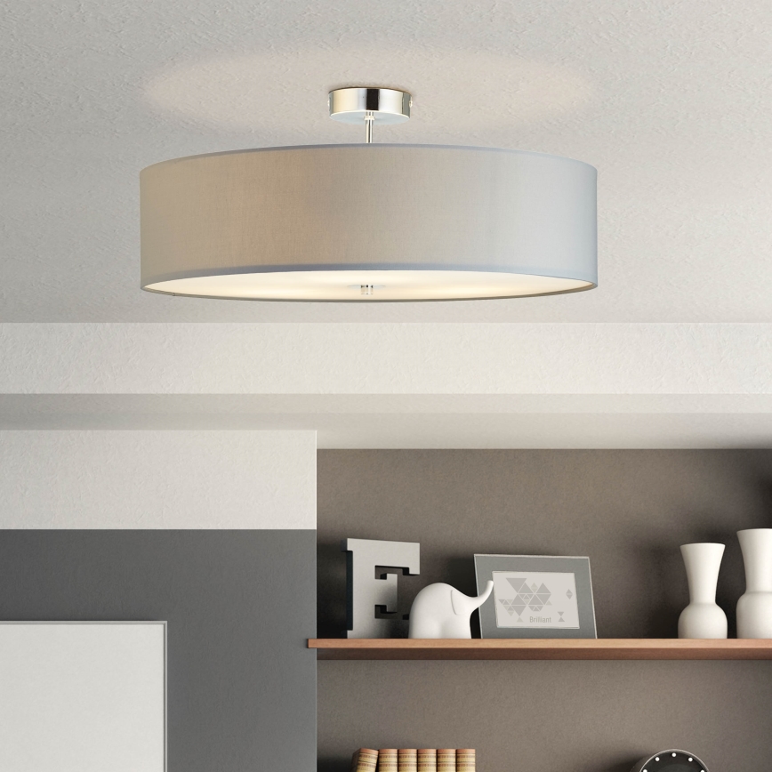 Brilliant - Bevestigde hanglamp ANDRIA 3xE27/60W/230V diameter 60 cm grijs