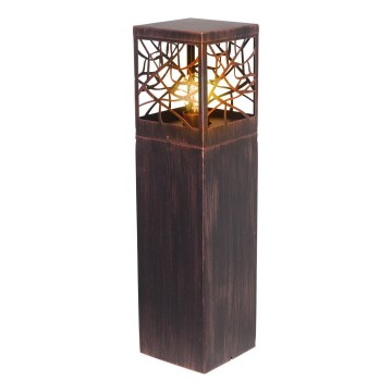 Brilliant - Buitenlamp WHITNEY 1xE27/52W/230V IP44 patina/koper