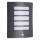 Brilliant - Buitenwandlamp met bewegings- en schemersensor TODD 1xE27/60W/230V IP44 antraciet
