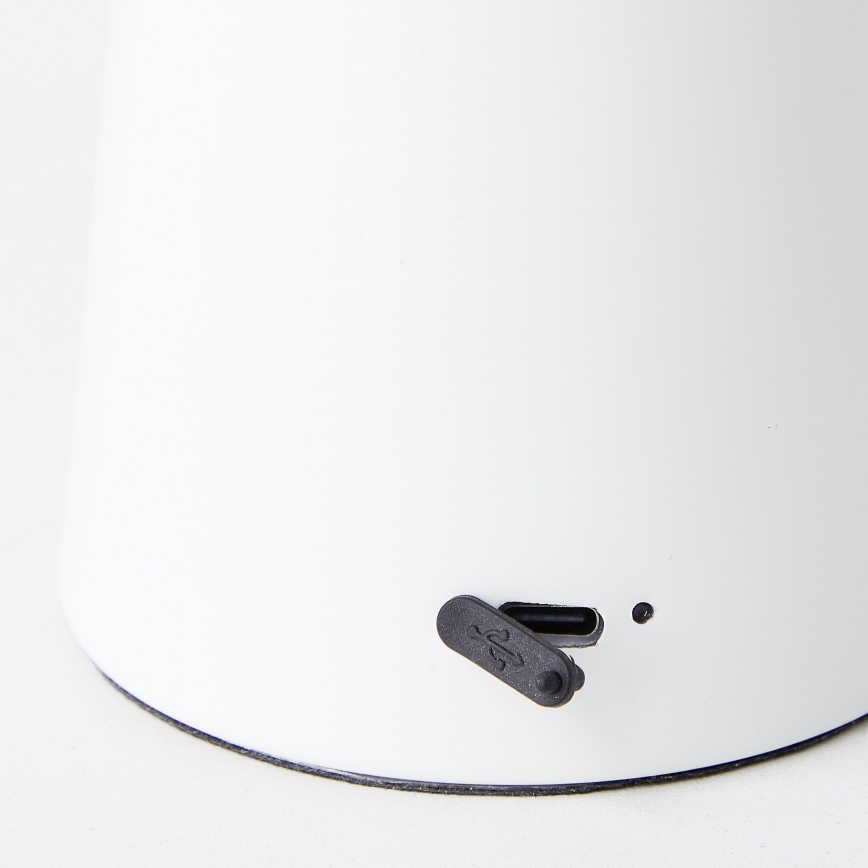 Brilliant - LED Dimbaar aanraken buitenshuis tafellamp MUFFIN LED/3W/5V USB 2600 mAh IP44 wit