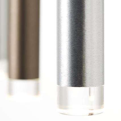 Brilliant - LED-dimbare hanglamp aan kabel CEMBALO LED/32W/230V mat chroom/zwart/bruin