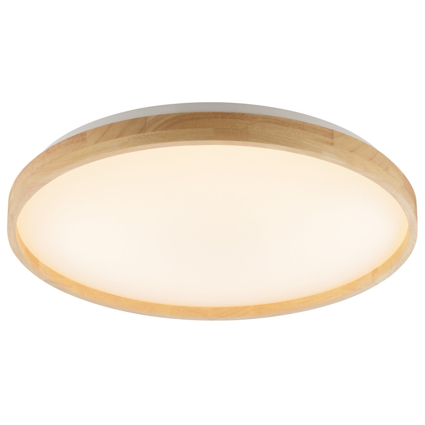 Brilliant - Dimbare LED-plafondlamp ALSON LED/17W/230V 3000-6500K Ø 49,5 cm rubberhout + afstandsbediening