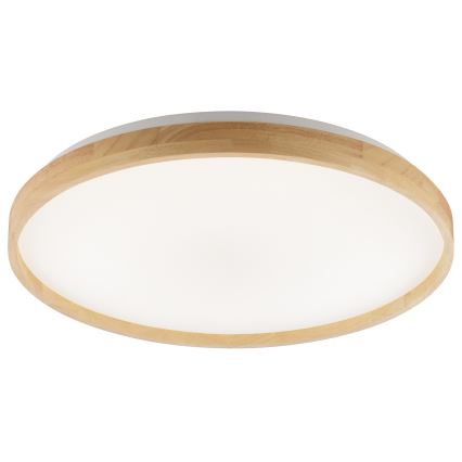 Brilliant - Dimbare LED-plafondlamp ALSON LED/17W/230V 3000-6500K Ø 49,5 cm rubberhout + afstandsbediening