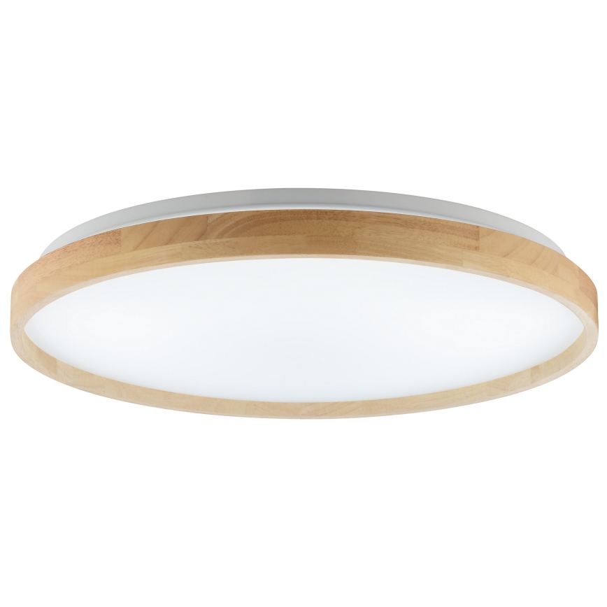 Brilliant - Dimbare LED-plafondlamp ALSON LED/17W/230V 3000-6500K Ø 49,5 cm rubberhout + afstandsbediening
