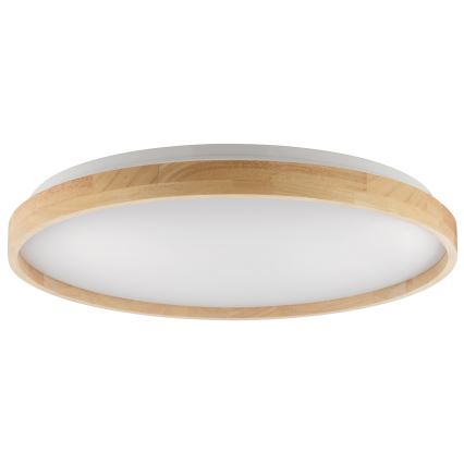 Brilliant - Dimbare LED-plafondlamp ALSON LED/17W/230V 3000-6500K Ø 49,5 cm rubberhout + afstandsbediening