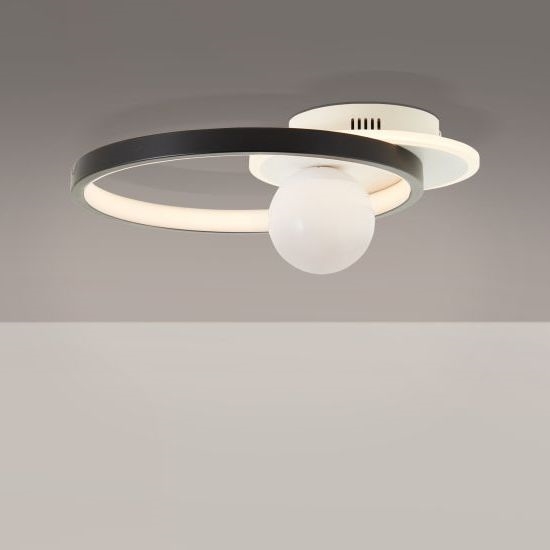 Brilliant - Dimbare LED Plafondlamp ATLANTA LED/24W/230V zwart/wit