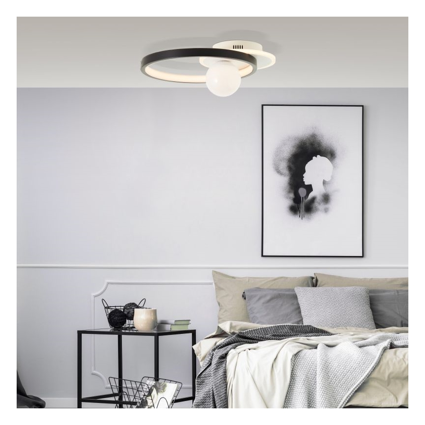 Brilliant - Dimbare LED Plafondlamp ATLANTA LED/24W/230V zwart/wit