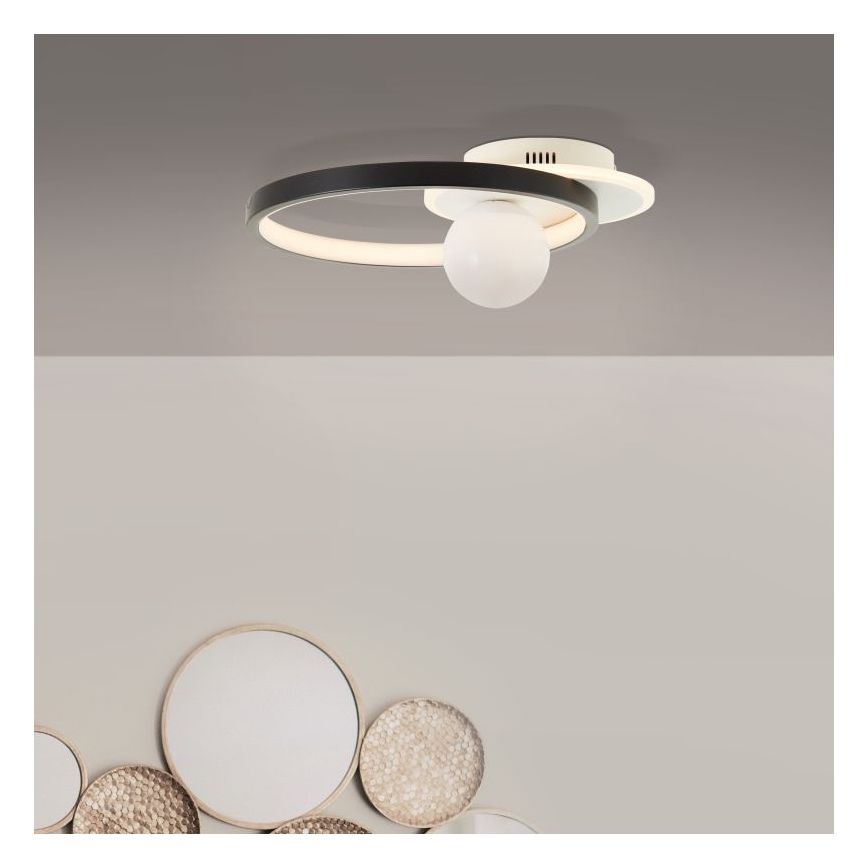 Brilliant - Dimbare LED Plafondlamp ATLANTA LED/24W/230V zwart/wit