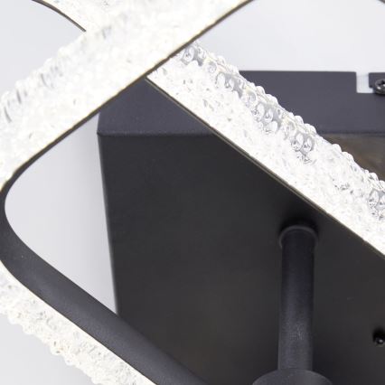 Brilliant - Dimbare LED Plafondlamp AYDIN LED/30W/230V 3000-6500K Zwart + Afstandsbediening