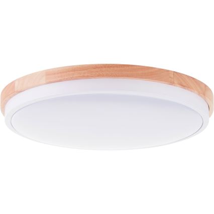 Brilliant - Dimbare LED Plafondlamp BAARLO LED/24W/230V diameter 35 cm wit/rubber vijg - FSC gecertificeerd