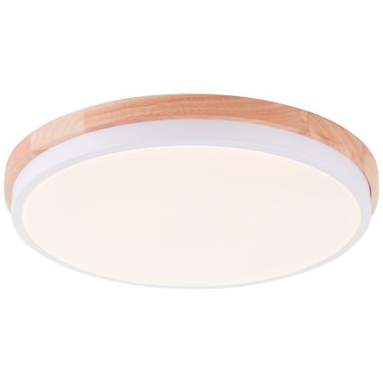 Brilliant - Dimbare LED Plafondlamp BAARLO LED/24W/230V diameter 35 cm wit/rubber vijg - FSC gecertificeerd